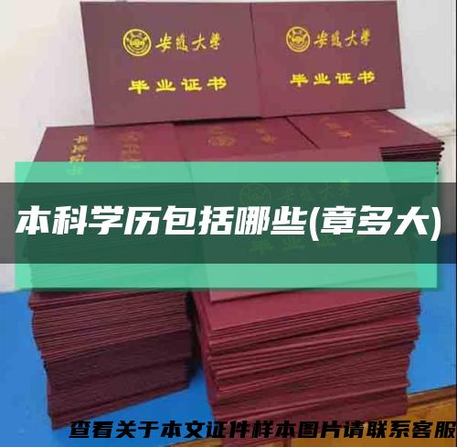 本科学历包括哪些(章多大)缩略图