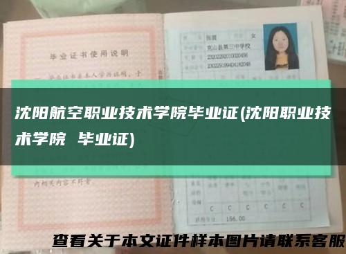 沈阳航空职业技术学院毕业证(沈阳职业技术学院 毕业证)缩略图