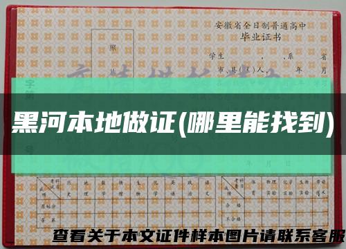 黑河本地做证(哪里能找到)缩略图