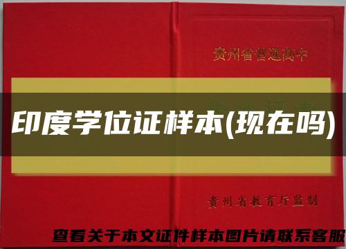印度学位证样本(现在吗)缩略图