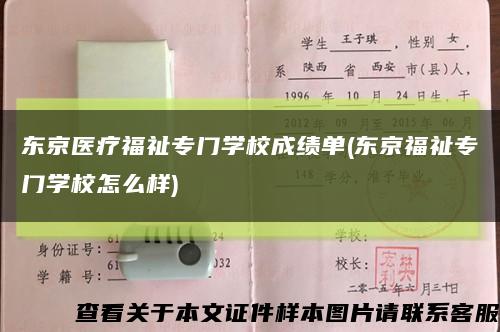 东京医疗福祉专门学校成绩单(东京福祉专门学校怎么样)缩略图