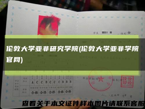 伦敦大学亚非研究学院(伦敦大学亚非学院官网)缩略图