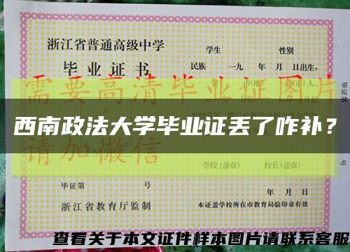 西南政法大学毕业证丢了咋补？缩略图