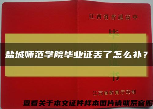 盐城师范学院毕业证丢了怎么补？缩略图
