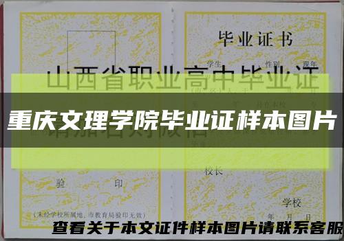 重庆文理学院毕业证样本图片缩略图