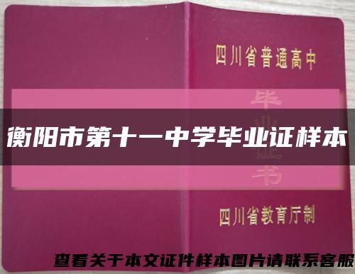 衡阳市第十一中学毕业证样本缩略图