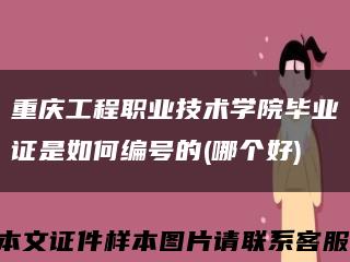 重庆工程职业技术学院毕业证是如何编号的(哪个好)缩略图