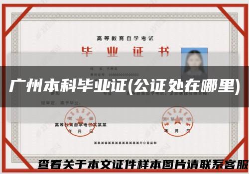 广州本科毕业证(公证处在哪里)缩略图