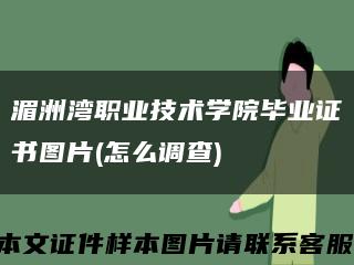 湄洲湾职业技术学院毕业证书图片(怎么调查)缩略图