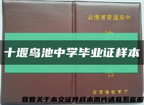 十堰鸟池中学毕业证样本缩略图