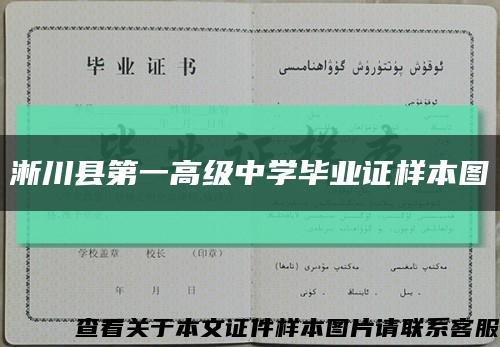 淅川县第一高级中学毕业证样本图缩略图