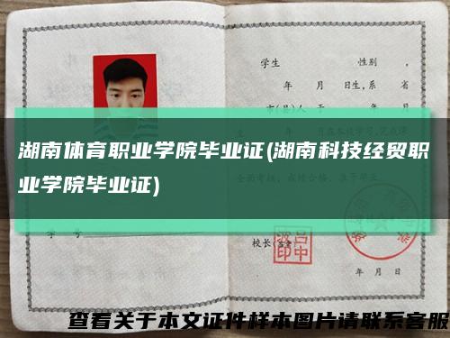湖南体育职业学院毕业证(湖南科技经贸职业学院毕业证)缩略图