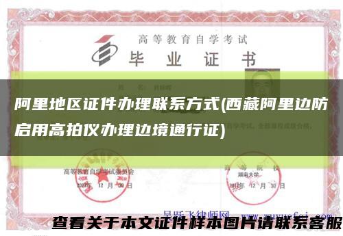 阿里地区证件办理联系方式(西藏阿里边防启用高拍仪办理边境通行证)缩略图