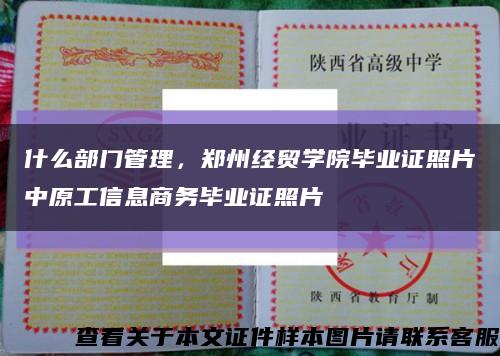 什么部门管理，郑州经贸学院毕业证照片中原工信息商务毕业证照片缩略图