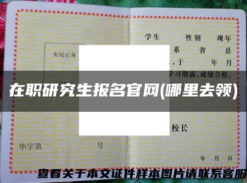 在职研究生报名官网(哪里去领)缩略图