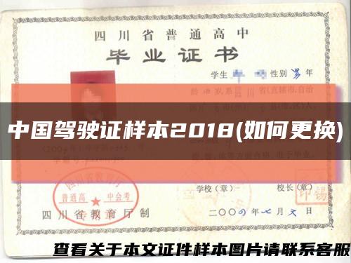 中国驾驶证样本2018(如何更换)缩略图