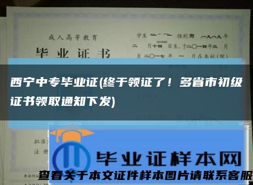 西宁中专毕业证(终于领证了！多省市初级证书领取通知下发)缩略图