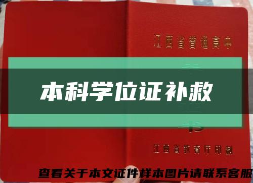 本科学位证补救缩略图