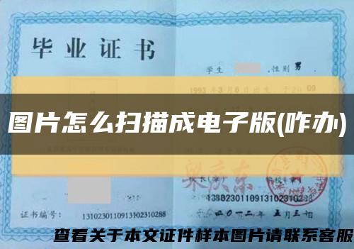 图片怎么扫描成电子版(咋办)缩略图