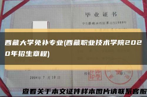 西藏大学免补专业(西藏职业技术学院2020年招生章程)缩略图