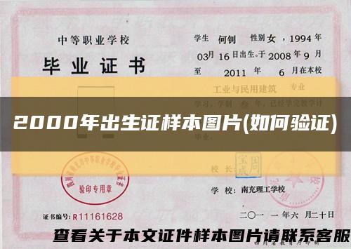2000年出生证样本图片(如何验证)缩略图