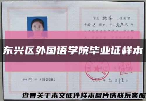 东兴区外国语学院毕业证样本缩略图