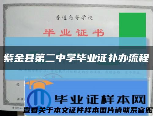 紫金县第二中学毕业证补办流程缩略图