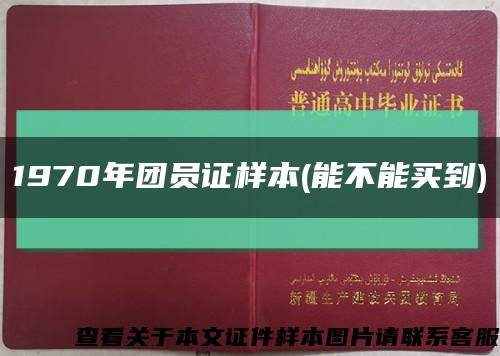 1970年团员证样本(能不能买到)缩略图