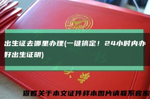出生证去哪里办理(一键搞定！24小时内办好出生证明)缩略图