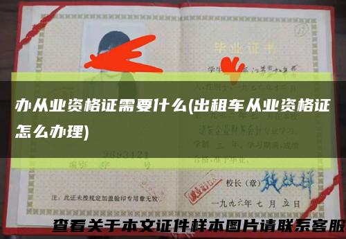 办从业资格证需要什么(出租车从业资格证怎么办理)缩略图