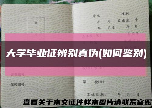 大学毕业证辨别真伪(如何鉴别)缩略图