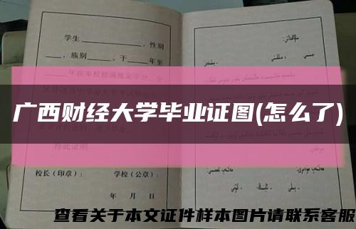 广西财经大学毕业证图(怎么了)缩略图