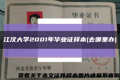 江汉大学2001年毕业证样本(去哪里办)缩略图