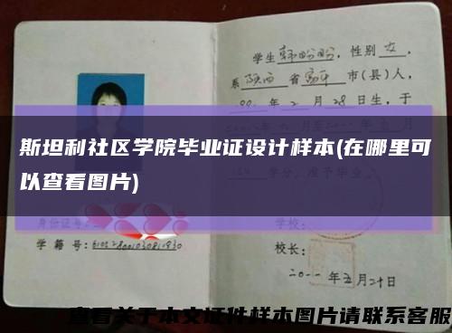 斯坦利社区学院毕业证设计样本(在哪里可以查看图片)缩略图