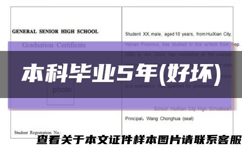 本科毕业5年(好坏)缩略图