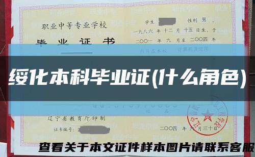 绥化本科毕业证(什么角色)缩略图