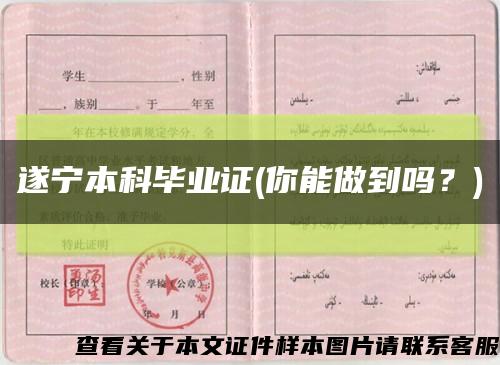 遂宁本科毕业证(你能做到吗？)缩略图