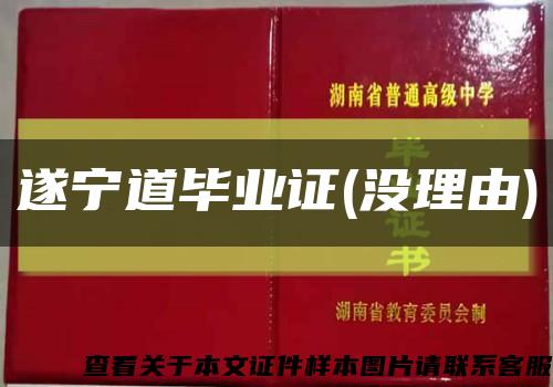 遂宁道毕业证(没理由)缩略图