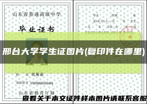 邢台大学学生证图片(复印件在哪里)缩略图