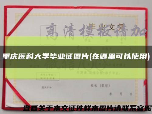 重庆医科大学毕业证图片(在哪里可以使用)缩略图