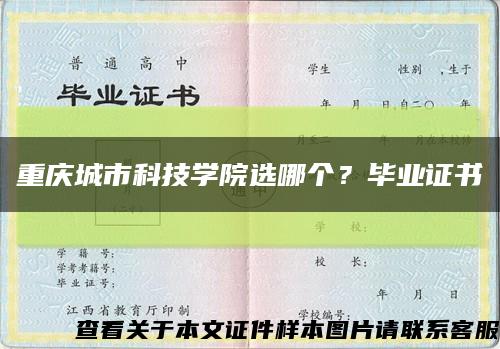 重庆城市科技学院选哪个？毕业证书缩略图