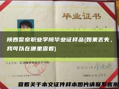 陕西警察职业学院毕业证样品(如果丢失，我可以在哪里查看)缩略图