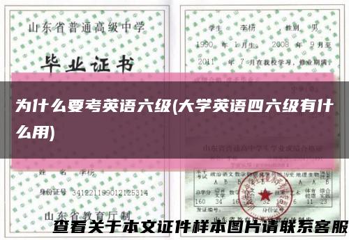 为什么要考英语六级(大学英语四六级有什么用)缩略图