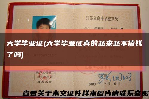 大学毕业证(大学毕业证真的越来越不值钱了吗)缩略图
