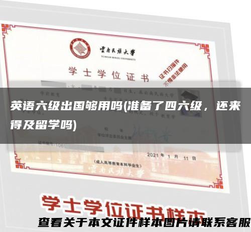 英语六级出国够用吗(准备了四六级，还来得及留学吗)缩略图