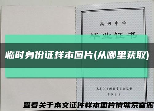 临时身份证样本图片(从哪里获取)缩略图