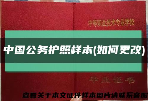 中国公务护照样本(如何更改)缩略图