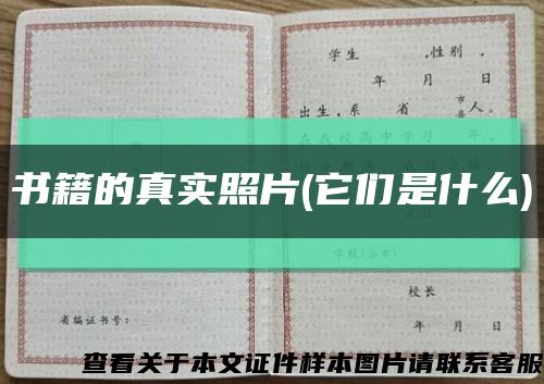 书籍的真实照片(它们是什么)缩略图