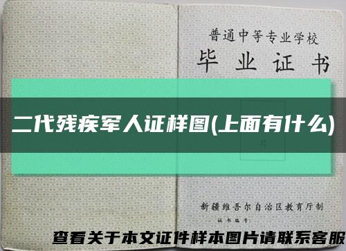 二代残疾军人证样图(上面有什么)缩略图