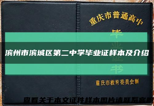 滨州市滨城区第二中学毕业证样本及介绍缩略图
